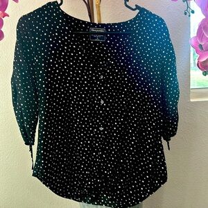 Abercrombie & Fitch black cotton shirt.